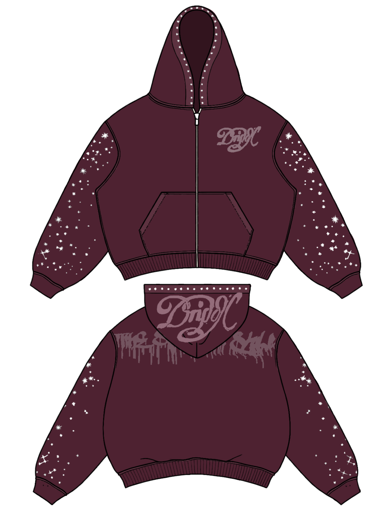 Sweatshirt Red burgundy